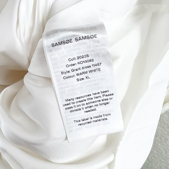 Samsøe & Samsøe Grant off white sleeveless Dress size XL - Picture 15 of 15